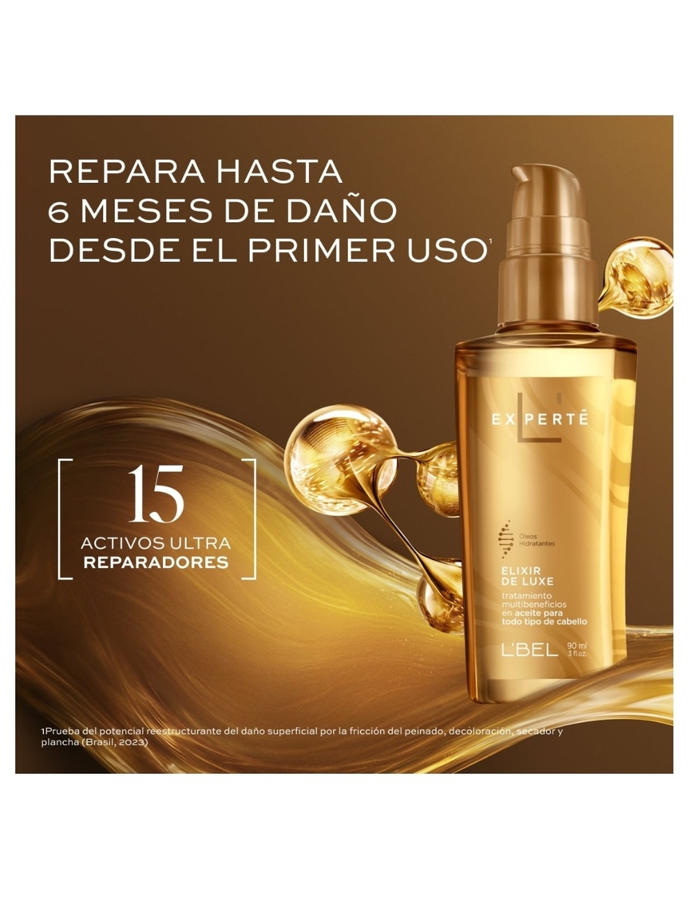 Experté Elixir de Luxe Hair Oil — Gold